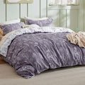 Reversible Floral Duvet Cover Set With Zipper Closure