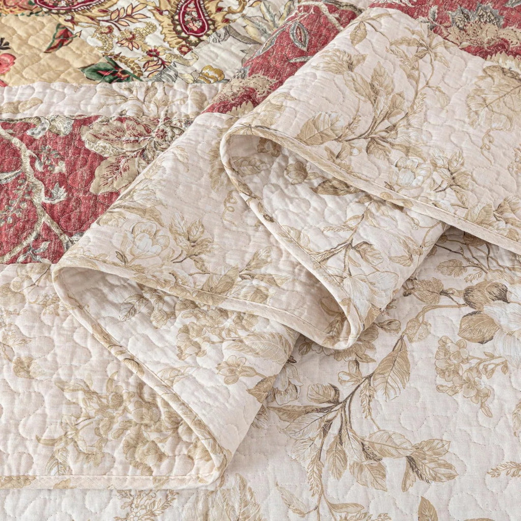 Lunaria Cotton Patchwork Quilt Set
